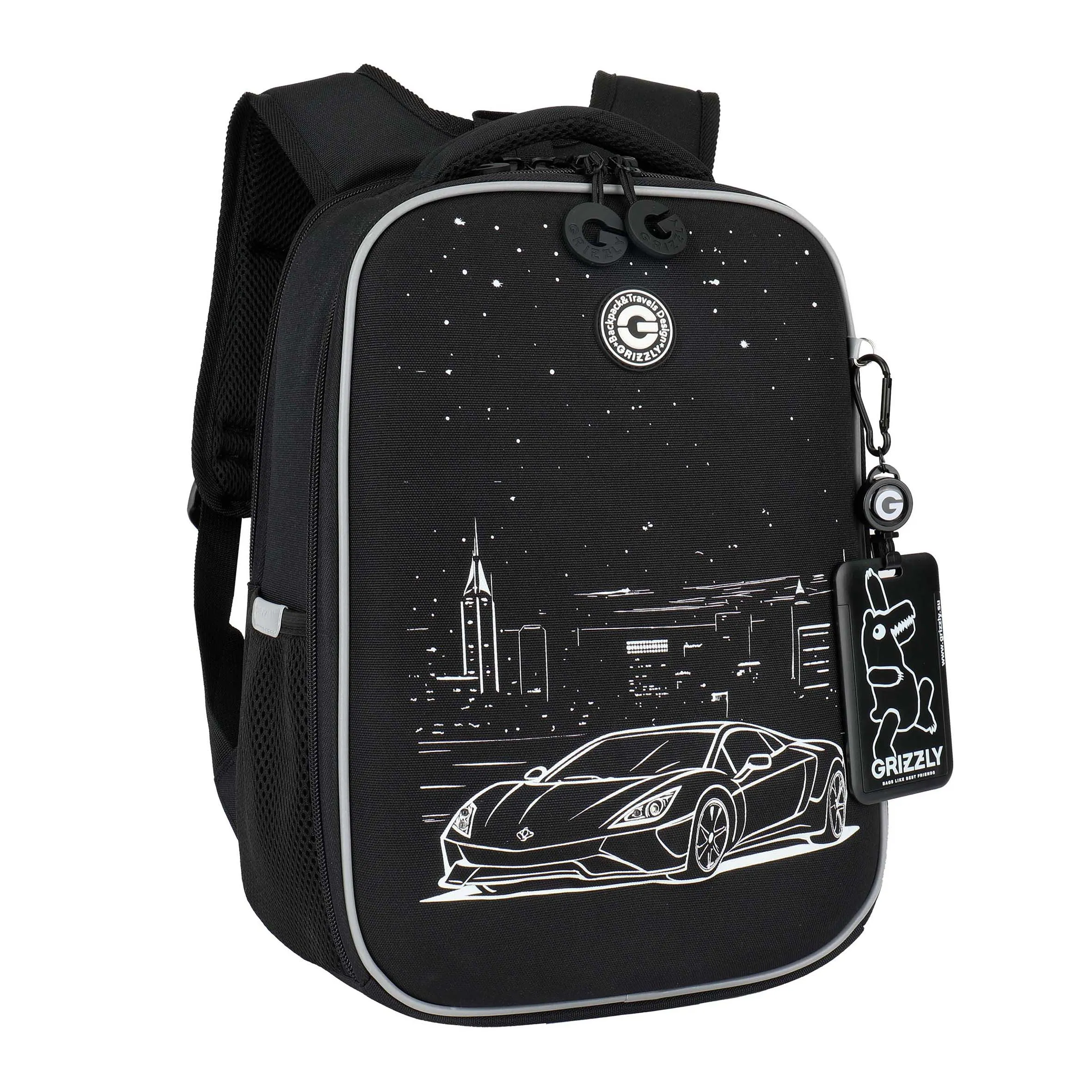 RAw-695-4 Рюкзак школьный с картхолдером на держателе