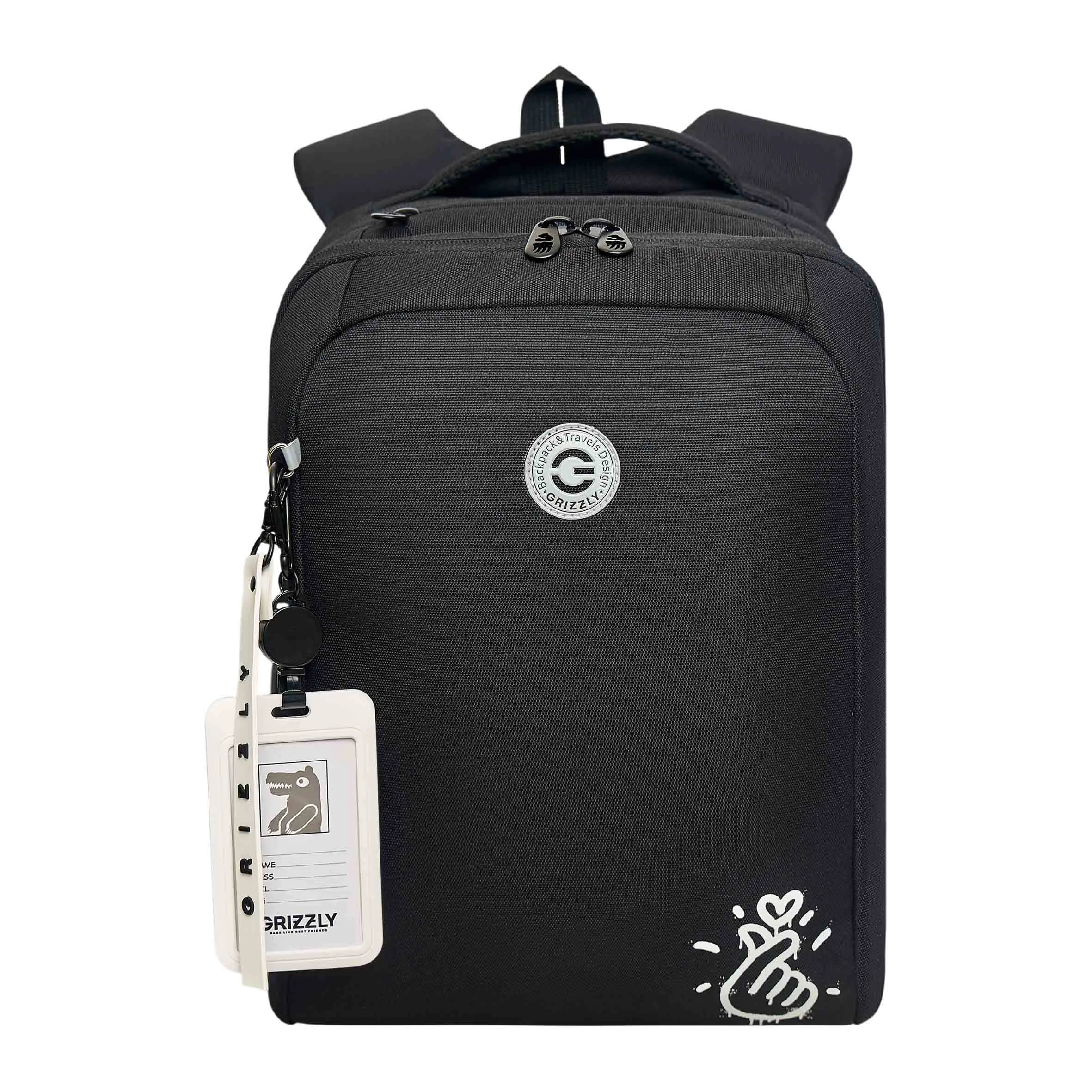 RG-666-2 Рюкзак школьный с картхолдером на держателе