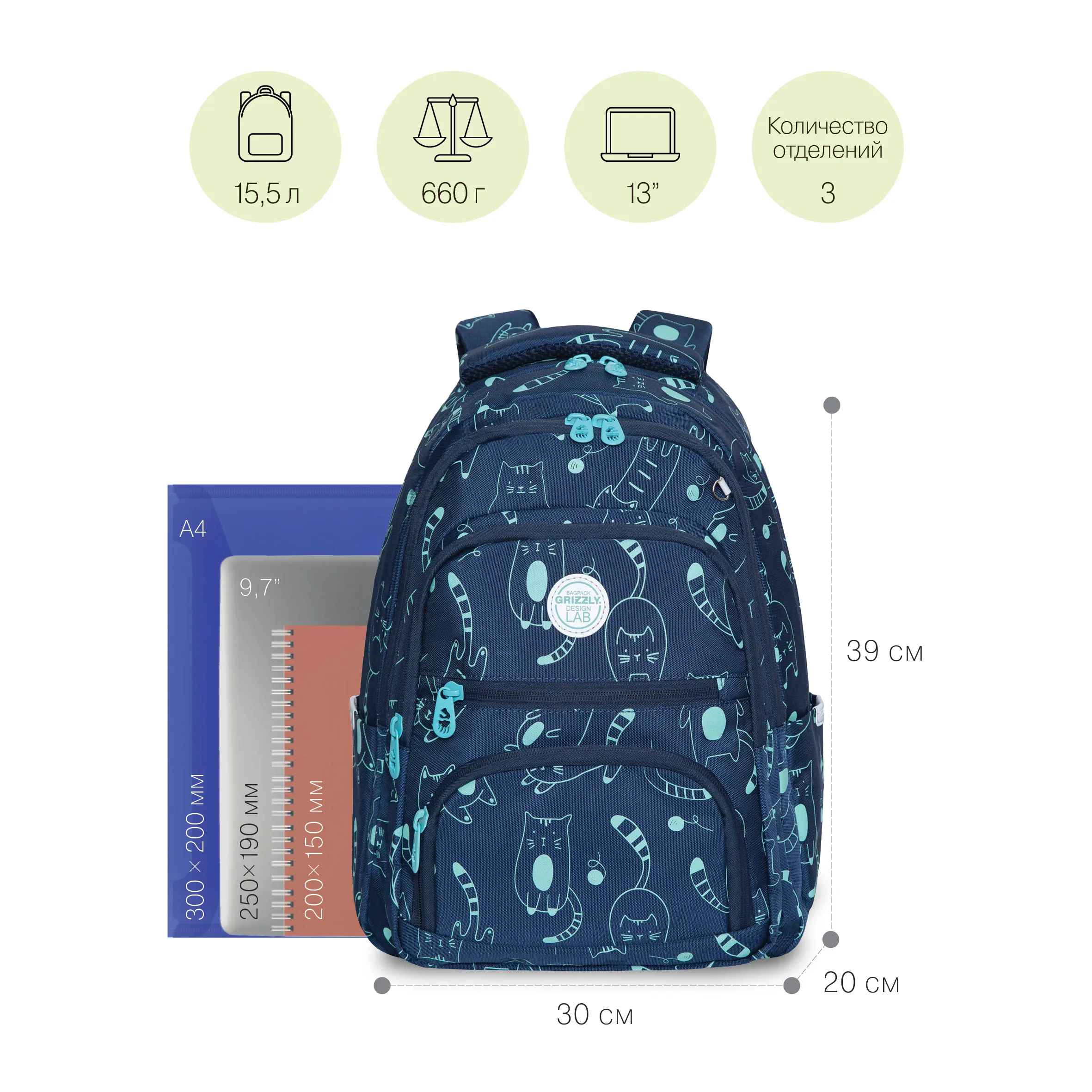 RG-262-7 Рюкзак школьный