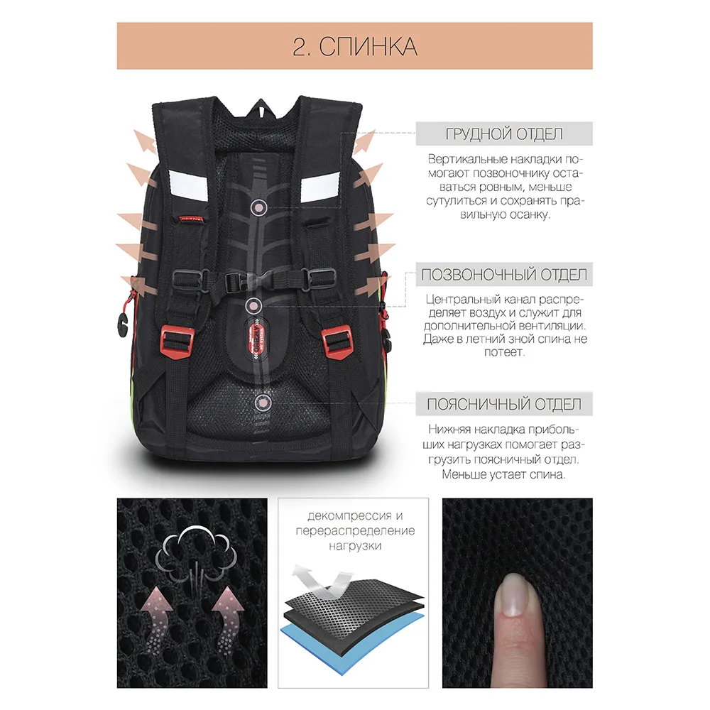 RAf-193-10 Рюкзак школьный