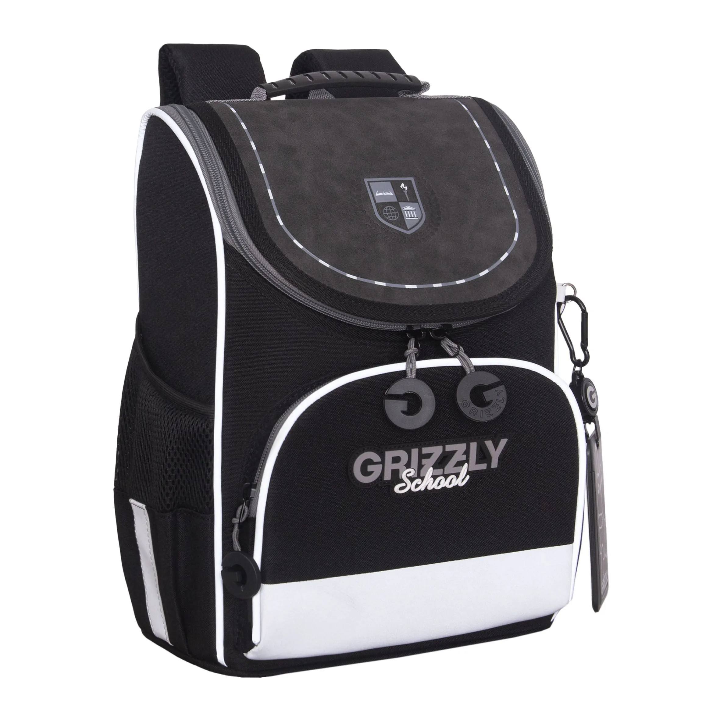 RAm-585-9 Рюкзак школьный с картхолдером на держателе и мешком для обуви