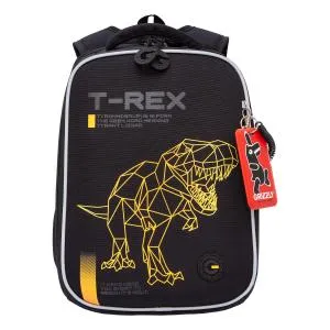 RAw-595-1 Рюкзак школьный (/1 чёрный - оранжевый)