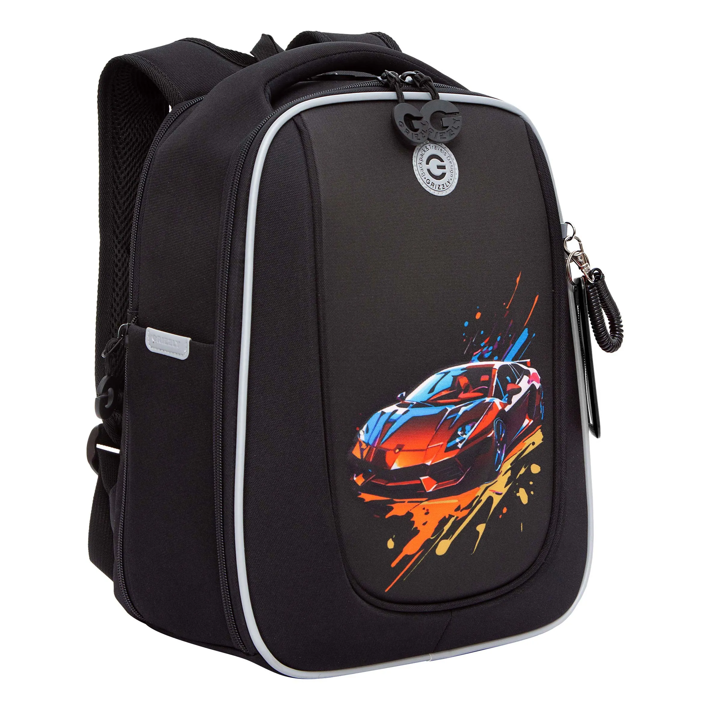 RAf-593-3 Рюкзак школьный с картхолдером на держателе