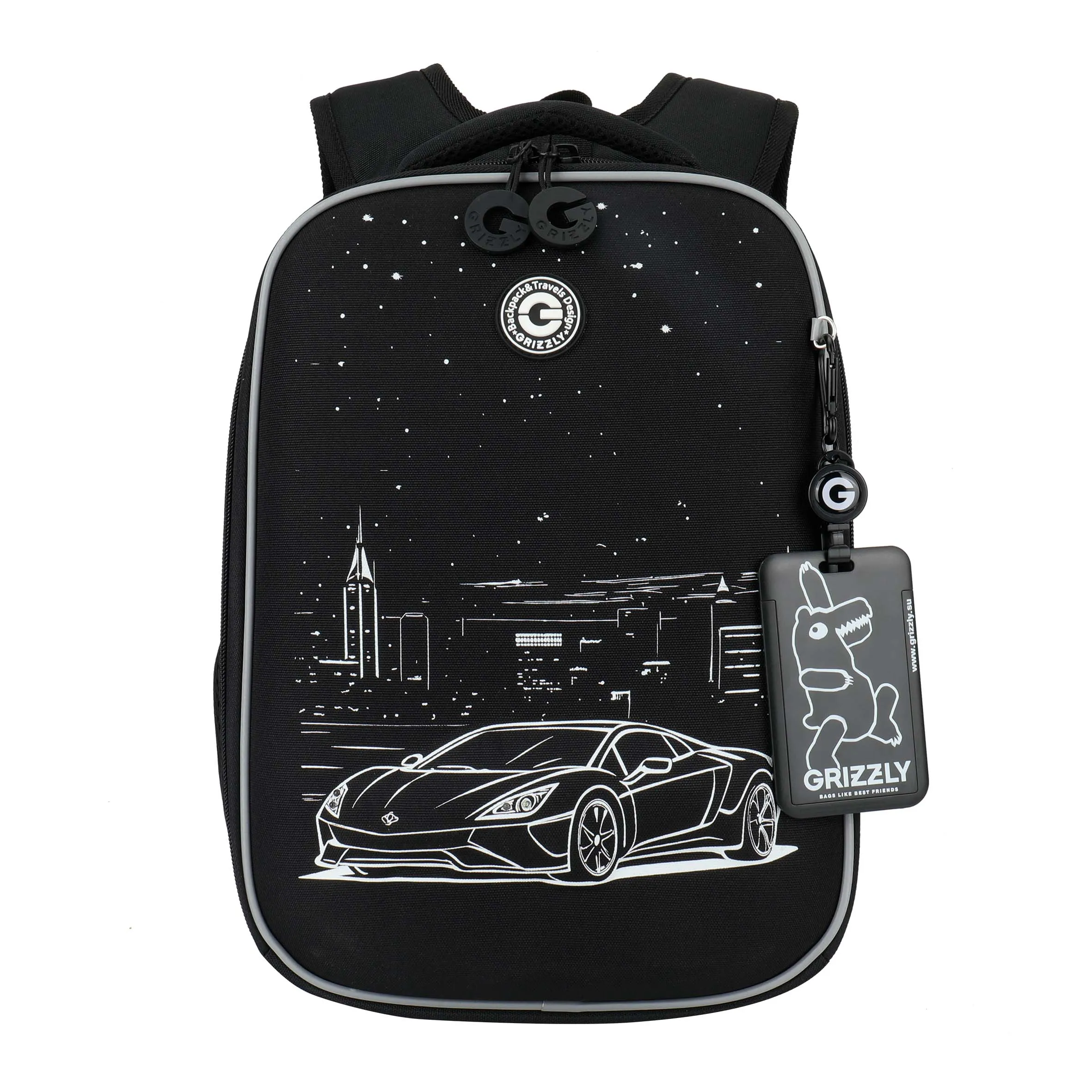 RAw-695-4 Рюкзак школьный с картхолдером на держателе