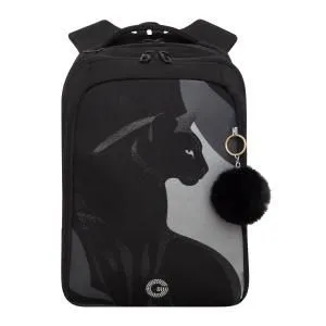 RG-666-1 Рюкзак школьный с обвесом (/1 черный - черный)