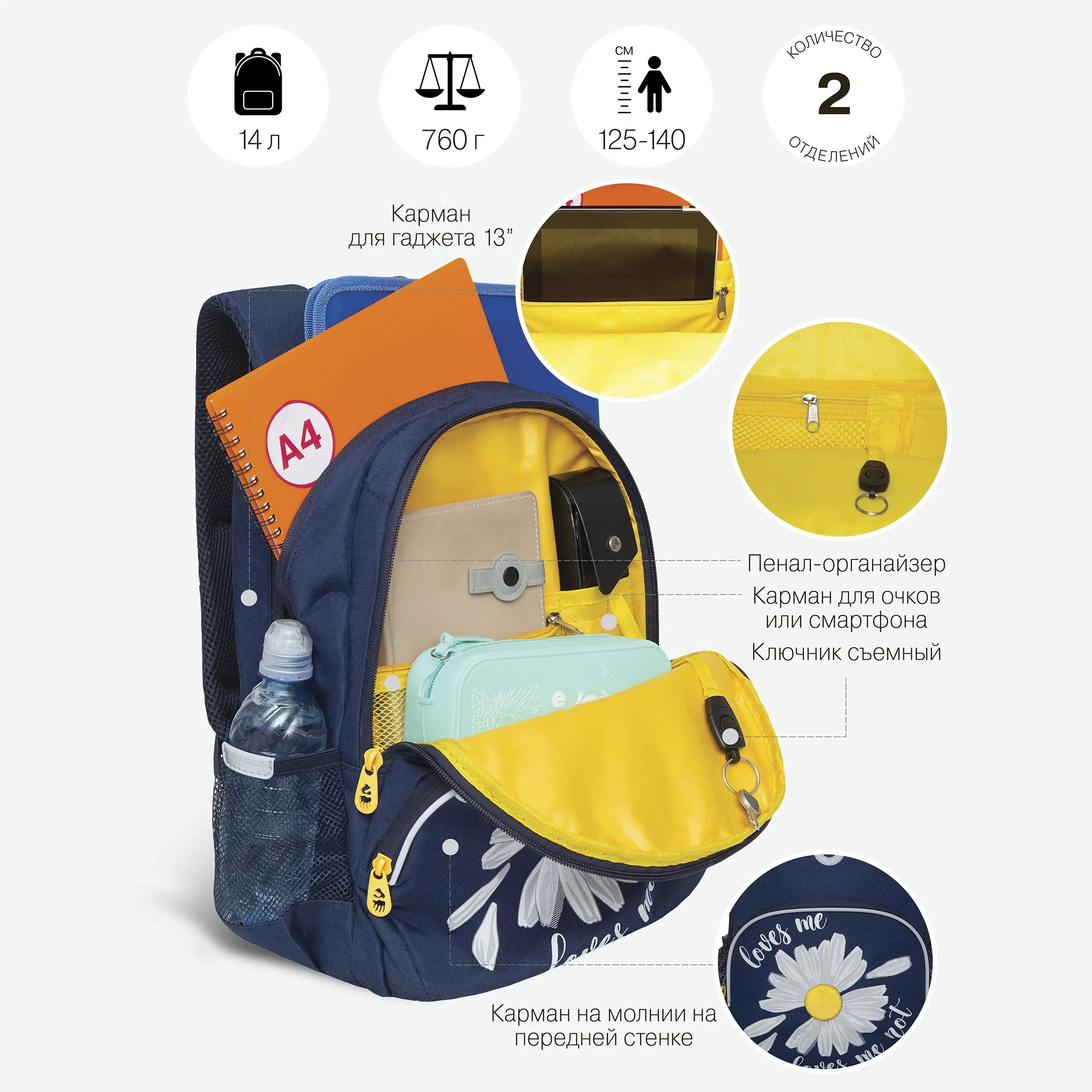 RG-260-2 Рюкзак школьный