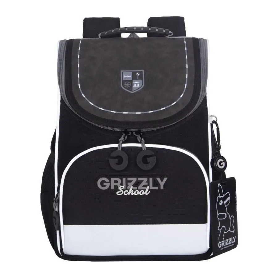 RAm-585-9 Рюкзак школьный с картхолдером на держателе и мешком для обуви