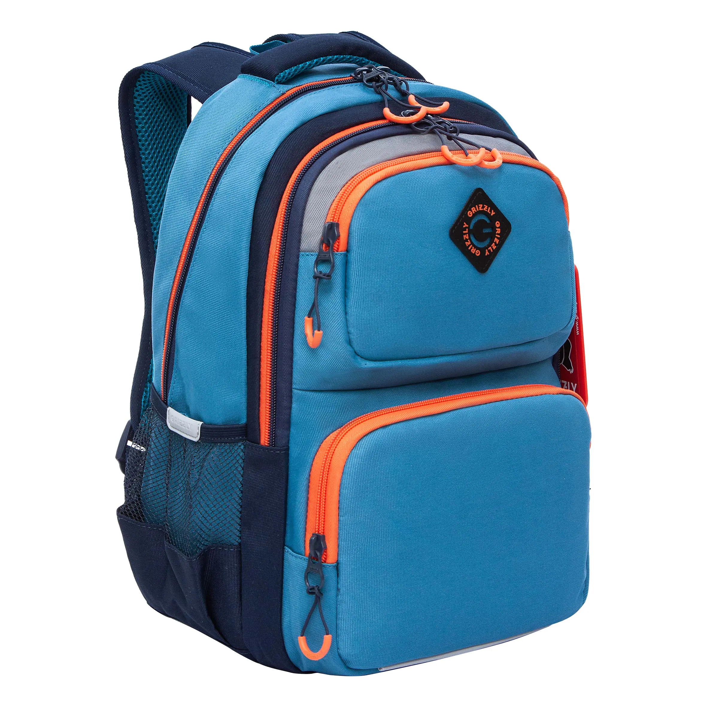 RB-553-1 Рюкзак школьный с картхолдером на держателе